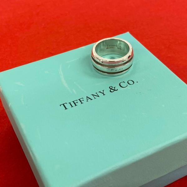 ティファニー　グルーブドダブルラインリング　10号 シルバー925 TIFFANY&Co.（ティファニー） 極 美品 グルーブド ダブルライン リング