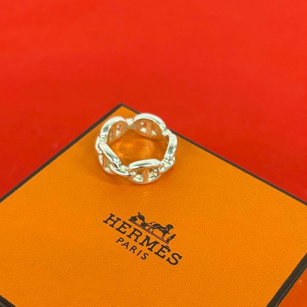 HERMES（エルメス） 極 美品 箱付き アンシェネ リング シルバー925