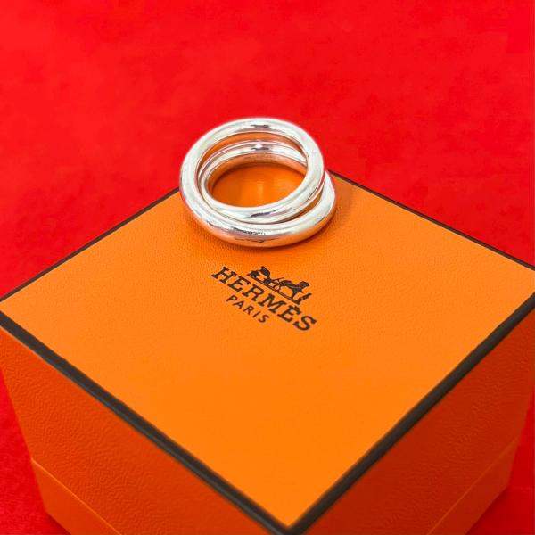 日曜日まで期間限定大幅値下げ！【希少 ・美品】 エルメス　コルダージュ　リング HERMES（エルメス） 極 美品 希少品 ヴェルティージュ リング シルバー
