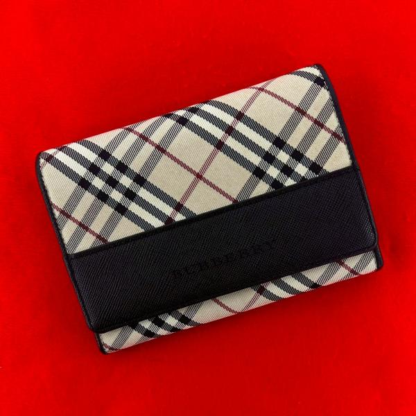 BURBERRY（バーバリー） 極 美品 ノバチェック 柄 ロゴ キャンバス