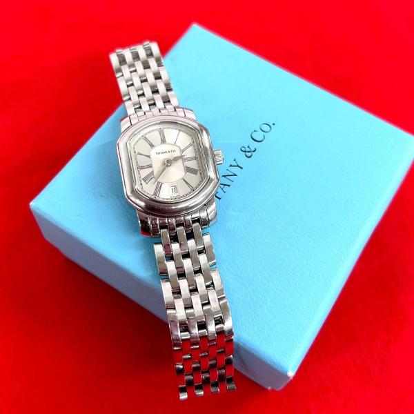 【美品・OH済・稼働】ティファニー TIFFANY&CO マーク クーペ デイト TIFFANY&Co.（ティファニー） 稼働品 極 美品 ヴィンテージ マーク