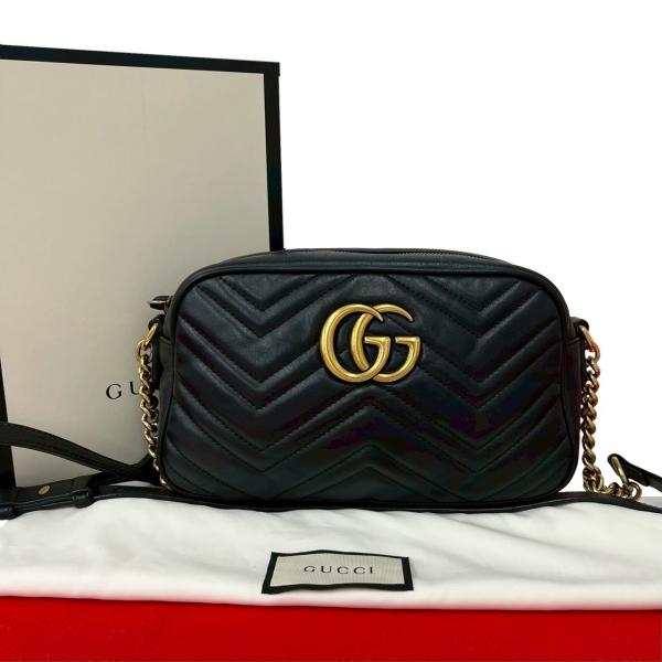 GUCCI（グッチ） 極 美品 箱 袋付き GGマーモント ロゴ 金具