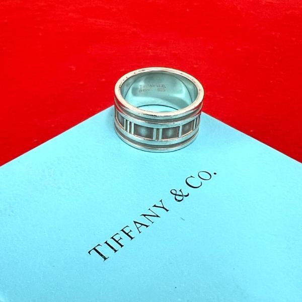 TIFFANY&Co.925シルバーアトラスワイドリング TIFFANY&Co.（ティファニー） 極 美品 ヴィンテージ アトラス ワイド