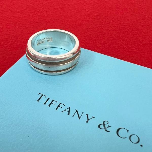 極 美品 TIFFANY&Co. ティファニー グルーブド ダブルライン リング シルバー925 指輪 16.5号 アクセサリー メンズ シルバー 44991 TIFFANY&Co.（ティファニー） 極 美品 グルーブド ダブルライン リング
