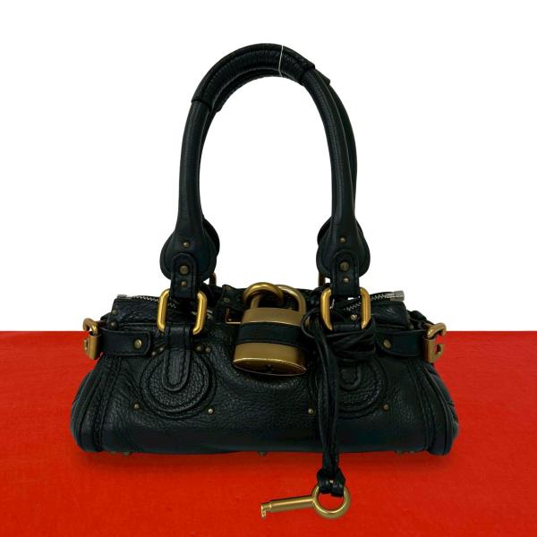 Chloe（クロエ） 極 美品 希少品 鍵 カデナ付き パディントン ロゴ
