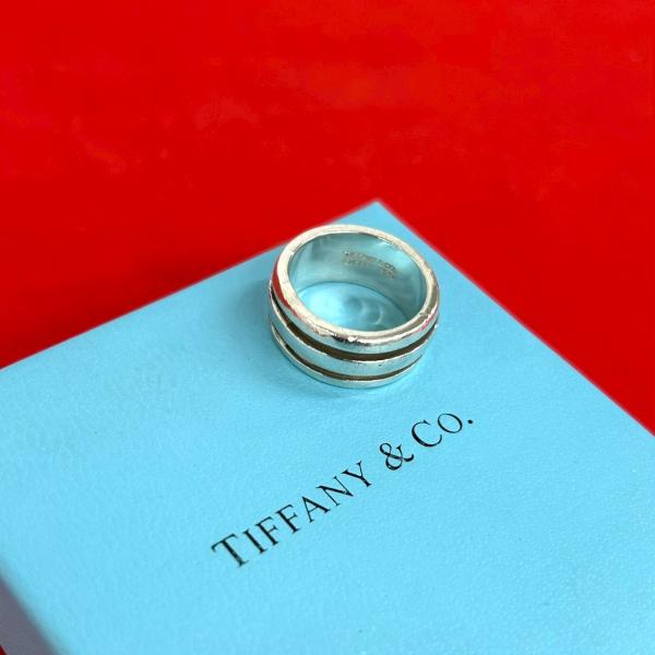 TIFFANY&Co.（ティファニー） 極 美品 グルーブド ダブルライン リング