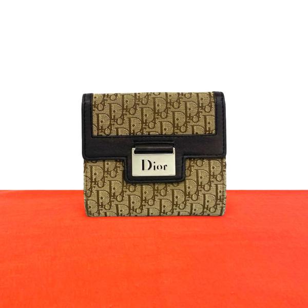 極 美品 Christian Dior ディオール ヴィンテージ トロッター 柄 ロゴ