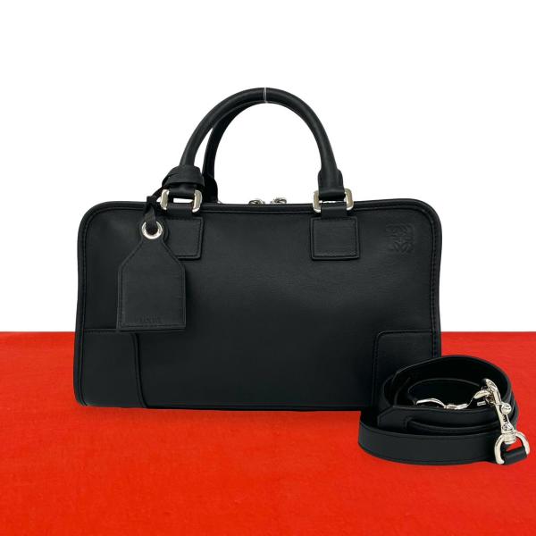 LOEWE アマソナ 28 LOEWE（ロエベ） ほぼ未使用 アマソナ 28 アナグラム ロゴ レザー 2way