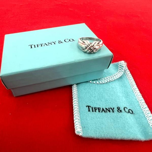【美品・箱付き】TIFFANY & Co. (ティファニー) シルバー925 TIFFANY&Co.（ティファニー） 極 美品 箱 袋付き シグネチャー リング