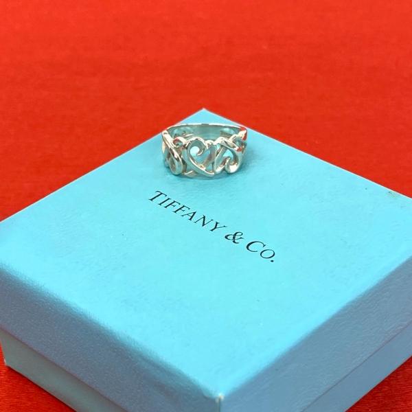 TIFFANY&Co.（ティファニー） 極 美品 トリプルラビングハート