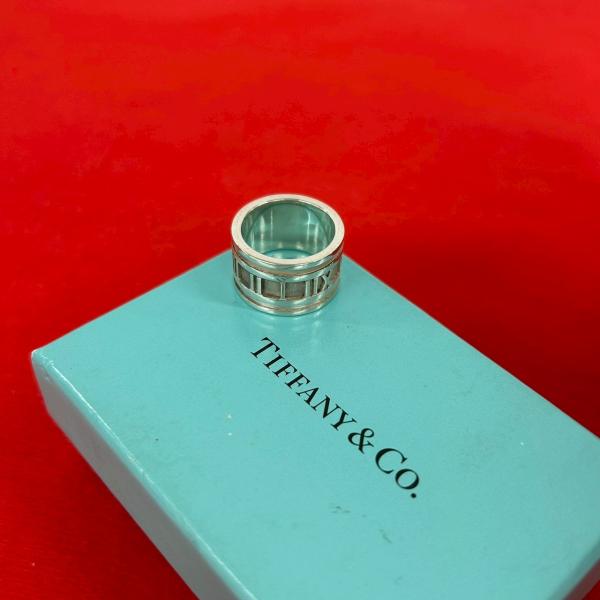old TIFFANY＆ Co アトラス リング　シルバー925 9号　袋付き TIFFANY&Co.（ティファニー） 極 美品 箱 袋付き アトラス シルバー925