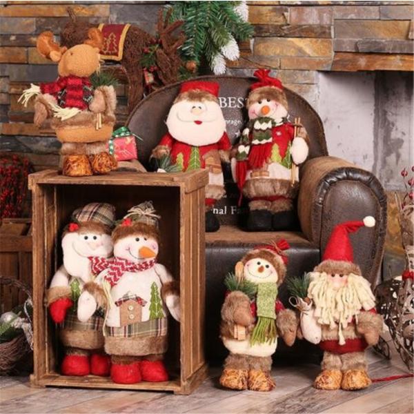 クリスマス ぬいぐるみ 人形 玄関飾り Xmas サンタクロース インテリア 置物 オブジェ 飾り ヨーロッパ 雑貨 ギフト プレゼント