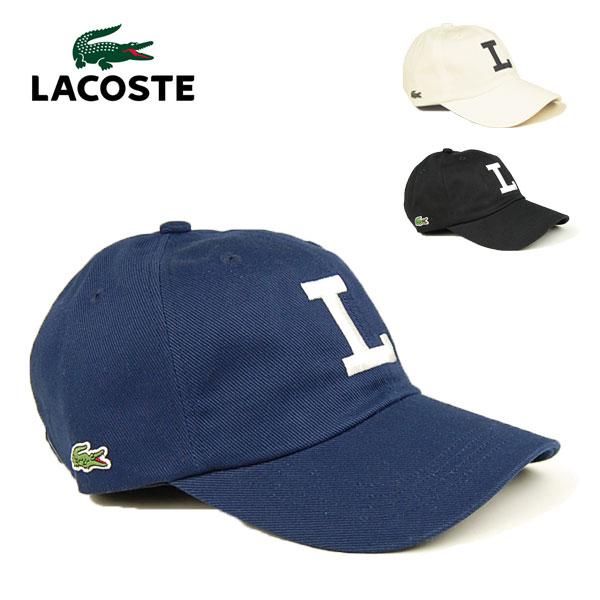 ラコステ Lロゴ キャップ L1366 メンズ レディースLACOSTE ブラック 黒 ホワイト 白 LACOSTE（ラコステ） Lロゴ キャップ L1366 メンズ レディースLACOSTE