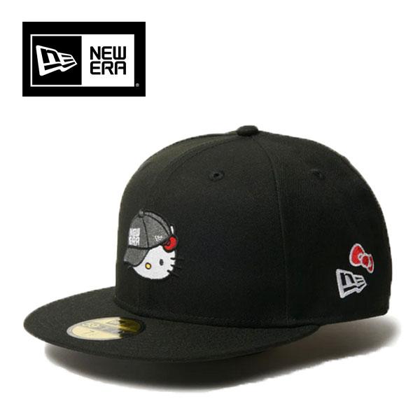 59FIFTY ニューエラ キャップ キティちゃん コラボ ブラック 黒 59FIFTY ニューエラ キャップ キティちゃん コラボ ブラック 黒