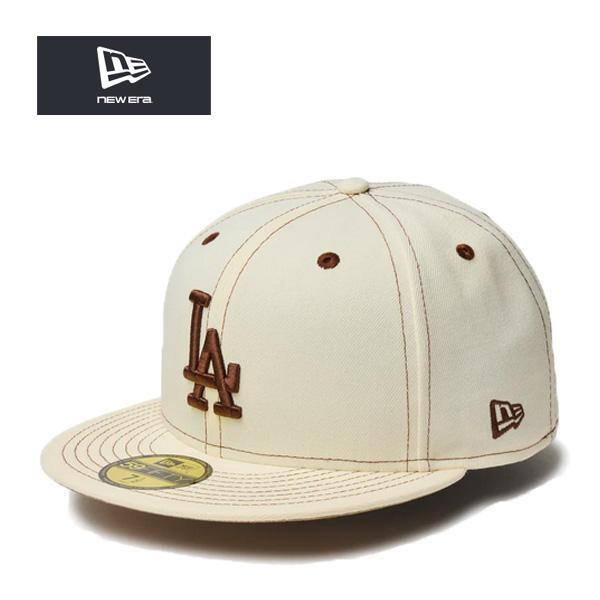 ニューエラ　売り切れ商品　アイボリー 59FIFTY ニューエラ キャップ パンケーキ ロサンゼルス ドジャース