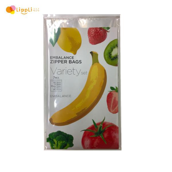 商品名がチャック付袋から「ジッパーバッグ」に変更されました。・セット内容【XL（特大）サイズ】１枚【L（大）サイズ】１枚【M wide（中広口）サイズ】１枚【S（小）サイズ】２枚【XS（ミニ）サイズ】２枚・サイズ【XL（特大）サイズ】32×...