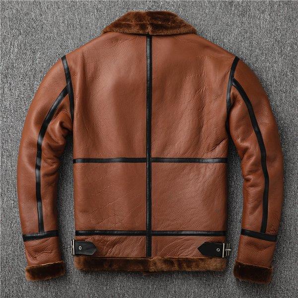 100 安い シングル 裏起毛 ウール 羊革 ライダース バイク 本革 メンズ レザージャケット 革ジャン すっきりしたデザインでスマートな シングル ショート ミリタリー ジャケット ブランド ストレート ジャケット