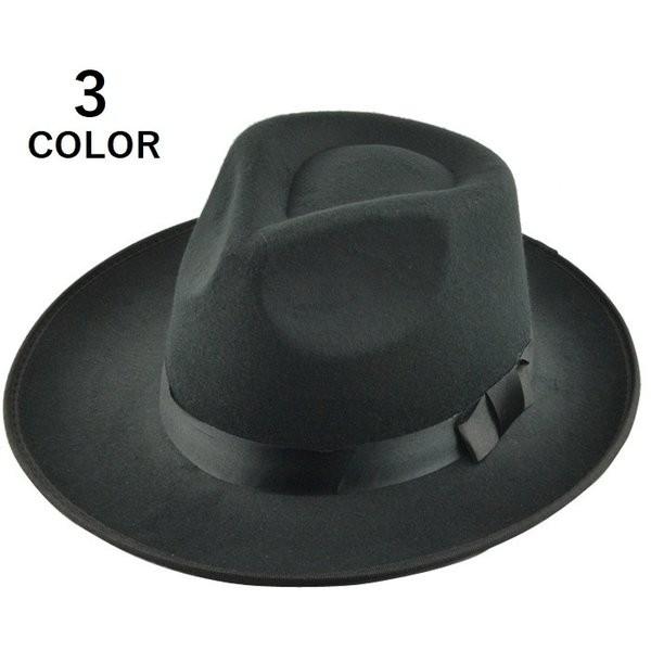 中折れ帽 中折れハット フェルト帽 つば広帽 つば広ハット リボン付き レディース メンズ 男女兼用 ユニセックス 帽子 ぼうし シンプル 無地 Xrx1plusnaohat Liptonツェルマ 通販 Yahoo ショッピング