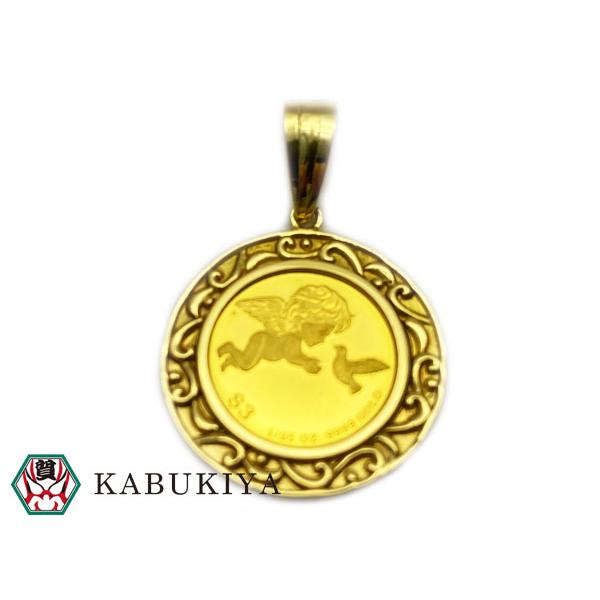 ツバル エンジェル金貨 24金 純金 ネックレストップ 24k 18kゴールド メンズ レディース 人気ブランド 中古 li 歌舞伎屋 X シルバーバンク 通販 Yahoo ショッピング