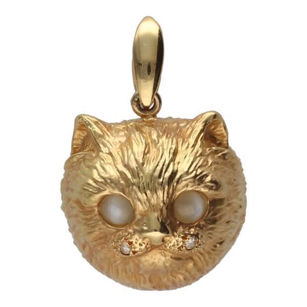 ノーブランド 猫モチーフ ペンダントトップ K18 イエローゴールド 4 1g ダイヤ キャッツアイ ジュエリー アクセサリー 歌舞伎屋 中古品 si 歌舞伎屋 X シルバーバンク 通販 Yahoo ショッピング