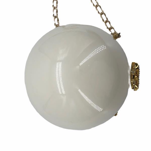 話題の人気 シャネル CHANEL ストーンボール VIP限定ホワイト チェーン