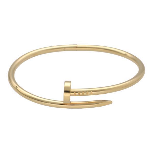 New限定品 バングル イエローゴールド K18yg B 18 ブレスレット クル アン ジュスト カルティエ Cartier Used 中古 アクセサリー rs 中古 歌舞伎屋 メンズ レディースアクセサリー
