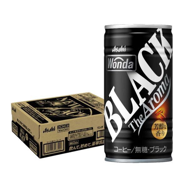 【内容量】185ml【原材料】コーヒー（コーヒー豆（ブラジル産、エチオピア産））／香料、酸化防止剤（ビタミンＣ）、乳化剤【商品説明】豊かな香りが気分を晴れやかにしてくれるブラック缶コーヒー。コーヒーオイル由来の、豊かな香りとまろやかな口あた...