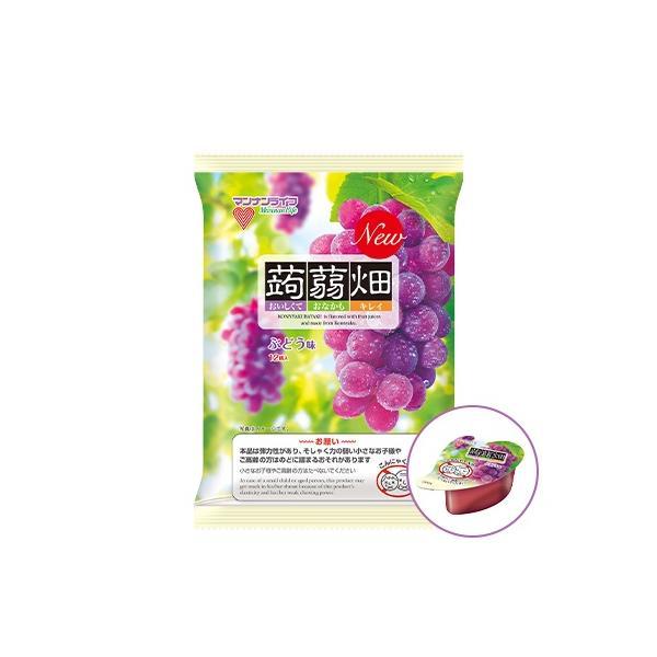 マンナンライフ 送料無料 蒟蒻畑 ぶどう味 25g×10個入×2箱(24袋