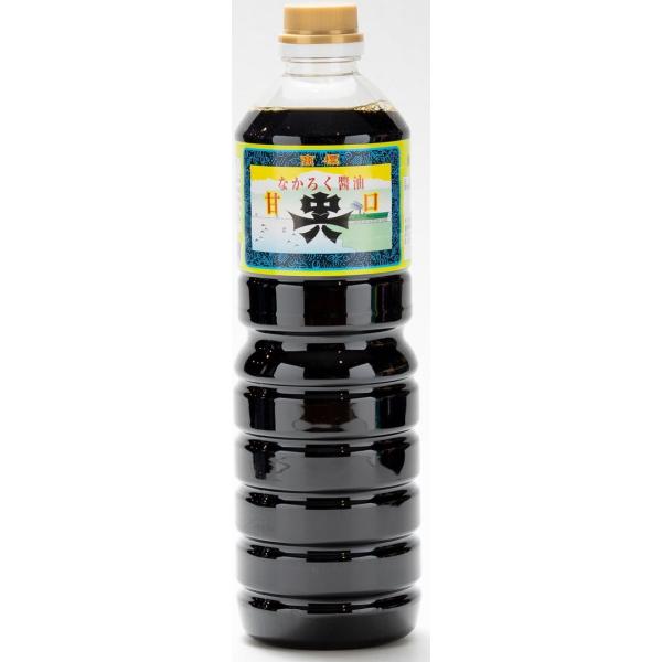 あすつく 送料無料 富山県 新湊 中六醸造元 甘口醤油 ペット 1000ml 1L×6本