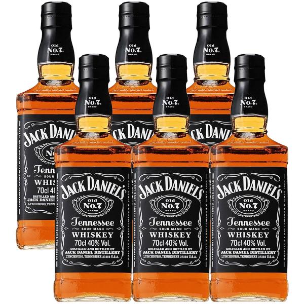 ジャック・ダニエル・ブラック 700ml　６本 ジャック・ダニエル・ブラック 700ml 40% 6本 【公式通販】