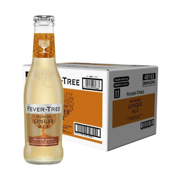 送料無料 アサヒ Fever-Tree フィーバーツリー プレミアム ジンジャーエール 瓶 200ml×1ケース/24本