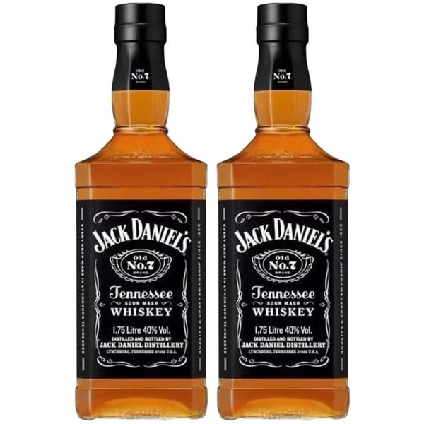 JACK DANIEL'S（ジャックダニエル） 送料無料 ブラック 1750ml×2本