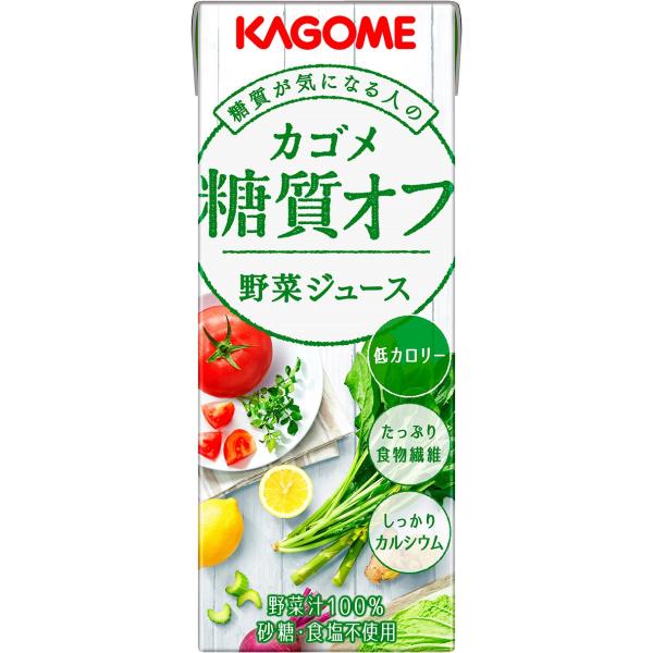 他サイト： 送料無料 カゴメ野菜ジュース 糖質オフ 200ml×2ケース/48本の商品画像