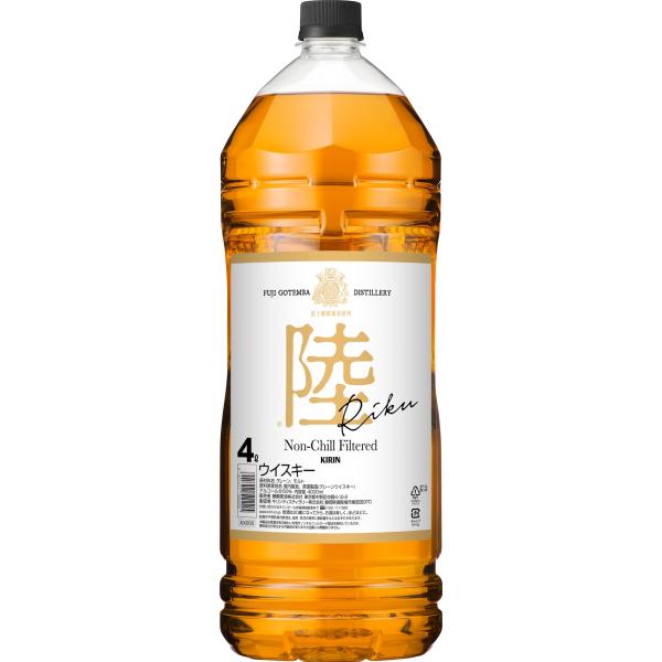 11/26〜28は倍倍ストア+5％ あすつく キリン ウイスキー 陸 PURE&amp;MELLOW 4000ml 50度 1本 富士 御殿場蒸溜所 ブレンデッド ジャパニーズ ウィスキー whisky