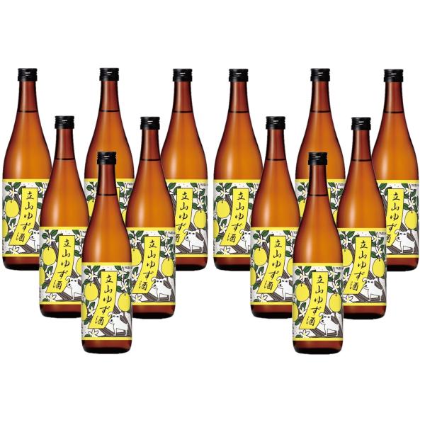 送料無料 富山県 立山酒造 立山 ゆず酒 720ml×12本