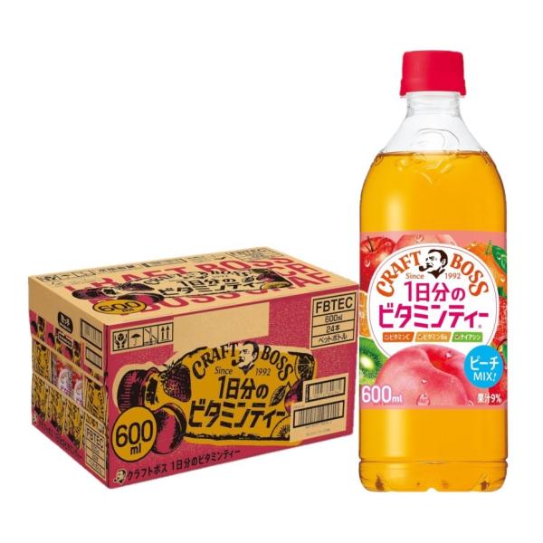 1日分のビタミンティー(空です) クラフトボス 送料無料 BOSS サントリー 1日分のビタミンティー 600ml