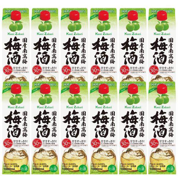 送料無料 國盛 国産南高梅 梅酒 1000ml 1L 12本 北海道・沖縄県・東北・四国・九州地方は必ず送料がかかります