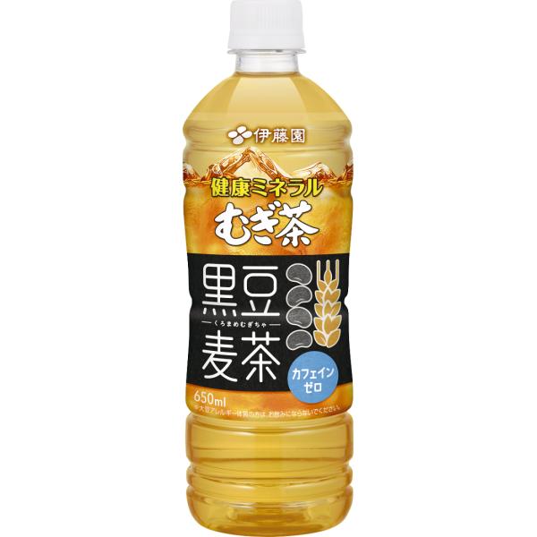 送料無料 伊藤園 健康 ミネラルむぎ茶 黒豆麦茶 650ml×1ケース/24本