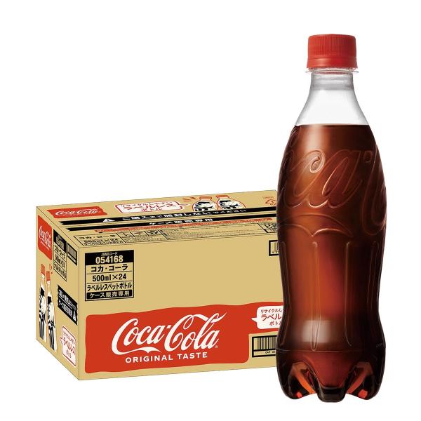 【内容量】500ml【原材料】炭酸、カラメル色素、酸味料、甘味料（スクラロース、アセスルファムK）、香料、カフェイン【商品特徴】コカ・コーラは、1886年、薬剤師のジョン・S・ペンバートン博士により、米国ジョージア州アトランタで誕生しました...