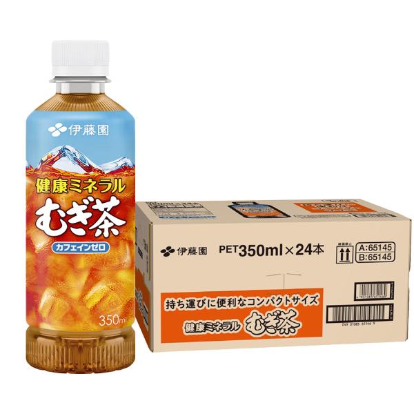健康ミネラルむぎ茶 送料無料 伊藤園 PET 350ml×1ケース/24本 : リカー