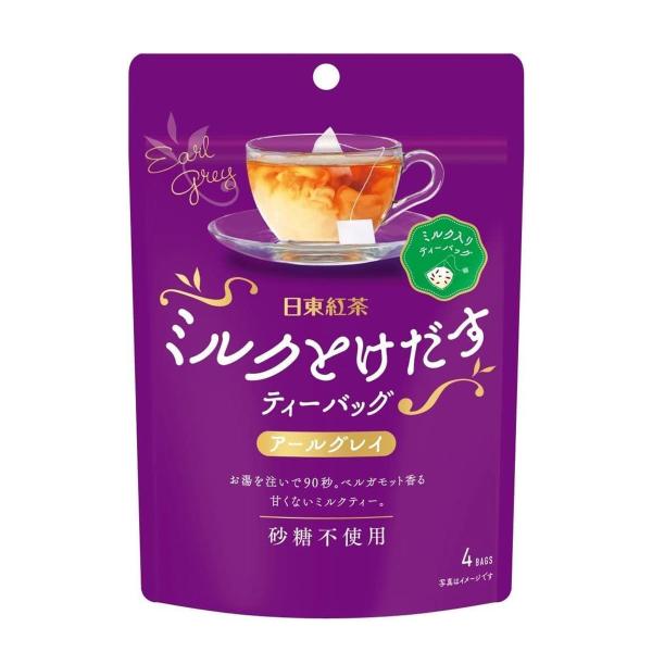 他サイト： 送料無料 三井農林 日東紅茶 ミルクとけだすティーバッグ アールグレイ 30g(4袋)×6個の商品画像
