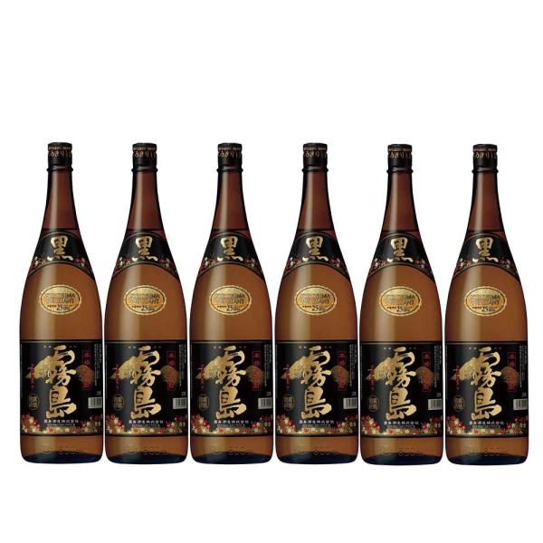 A507 黒霧島 芋 25度1.8Lパック ６本 黒霧島 25度 1.8L パック 1箱（6本入） 芋焼酎 霧島酒造 - アスクル