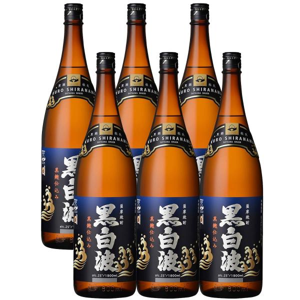 8/11はゾロ目の日対象店舗 薩摩酒造 芋焼酎 さつま白波 黒麹 25度 1800ml 1.8L×6本/1ケース :724:リカーBOSS 通販 送料無料 さつま 白波 20度 1.8L 1800ml パック 1ケース(6本入り) 芋焼酎 薩摩酒造(佐川急便限定)