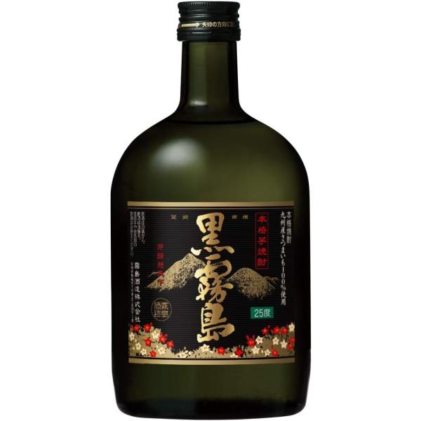 黒霧島 霧島酒造 25度 瓶 720ml 1本 ご注文は12本まで同梱可能