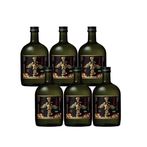 黒霧島 25度 720ml瓶 24本セット 黒霧島 送料無料 霧島酒造 25度 瓶 720ml×6本 : リカーBOSS - 通販