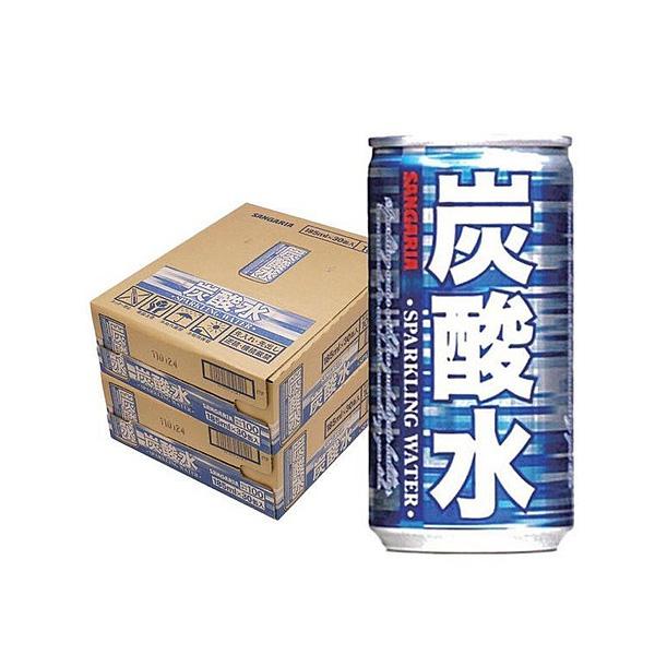 サンガリア あすつく 送料無料 炭酸水 185ml×2ケース（60本