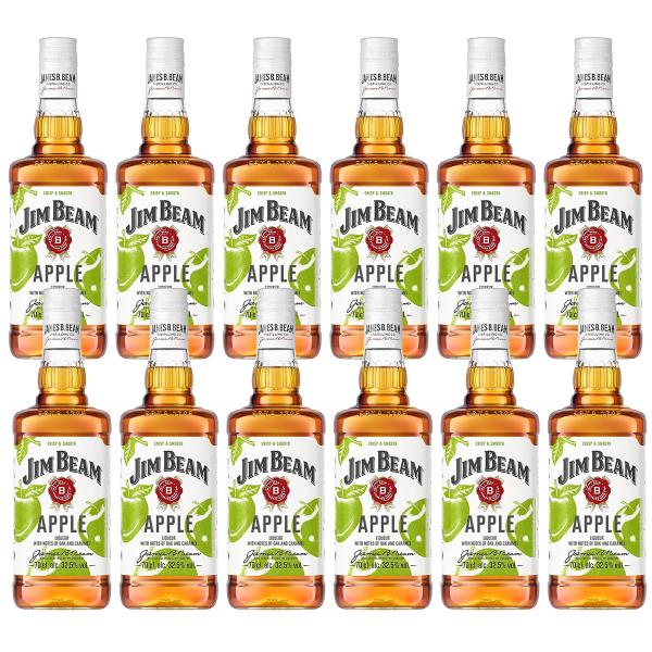 JIM BEAM新品・未開封品 ジムビーム 送料無料 サントリー アップル 32度 700ml×12本 : リカー