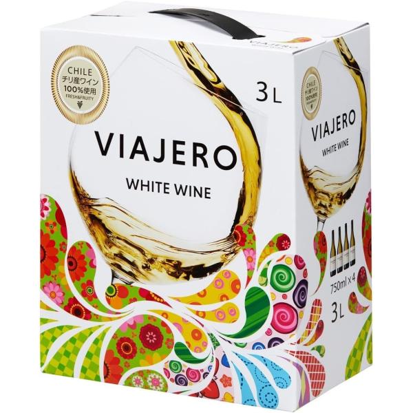他サイト： ビアヘロ ヴィアヘロ 白 3000ml 3L 1本　BIB 箱ワイン BOXワイン バックインボックスの商品画像