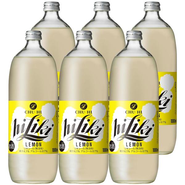 アサヒ（asahi） 送料無料 ハイリキ レモン 瓶 1000ml×6本 : リカー