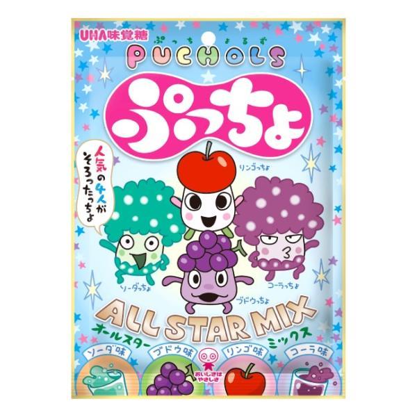 ぷっちょ 送料無料 UHA味覚糖 ぷっちょ袋 4種アソート 88g×6個